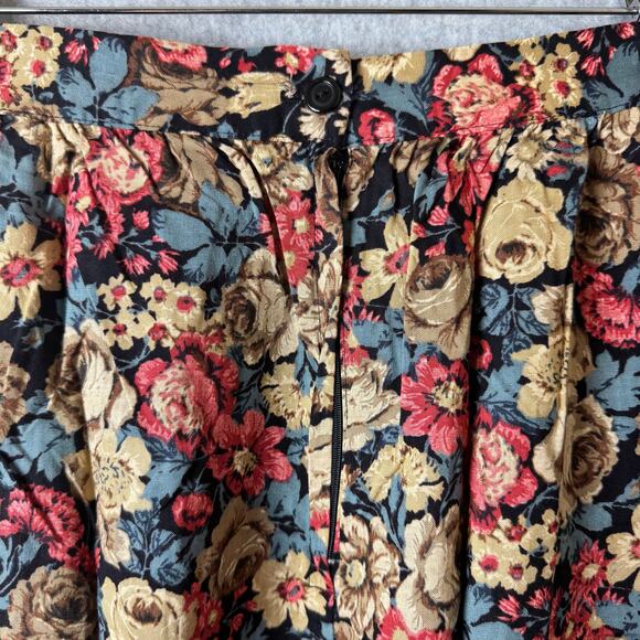 La Bene Vintage Outfit Women’s Large Floral Bohemian Top & Midi Skirt Romantic - Picture 14 of 16